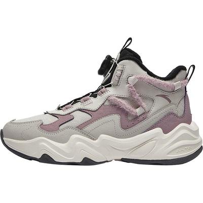 安踏儿童女大童高帮棉鞋