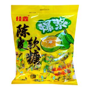 爆浆梨膏糖爆汁软糖陈皮糖网红零食糖果酸酸甜甜果汁流心喜糖润嗓