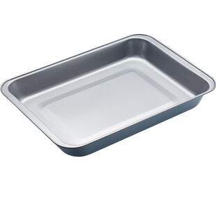 进口不粘涂层15寸平盘配烤架烤肉鱼烤鸡盘面包蛋糕饼干模具揉面垫