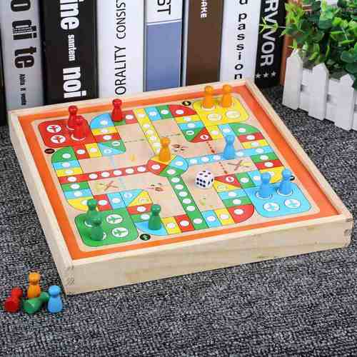 木制双面磁性黑白画板小盒飞行棋棒多功能闹钟套装数数小学生学习