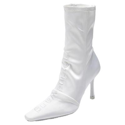 显瘦瘦瘦靴细跟短靴网红