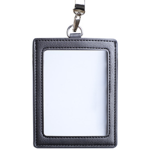 A7大号双面透明工作证套准考证套带挂绳机关单位工作牌挂套定制