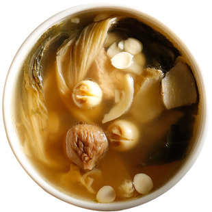 膳太杏仁百合菜干请咳痰润燥清热排骨煲汤材料包广东养生炖品食材