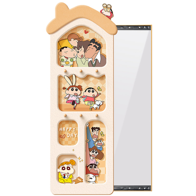 奶油风全身镜推拉装饰画