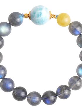 心斋堂月光石蓝光手链