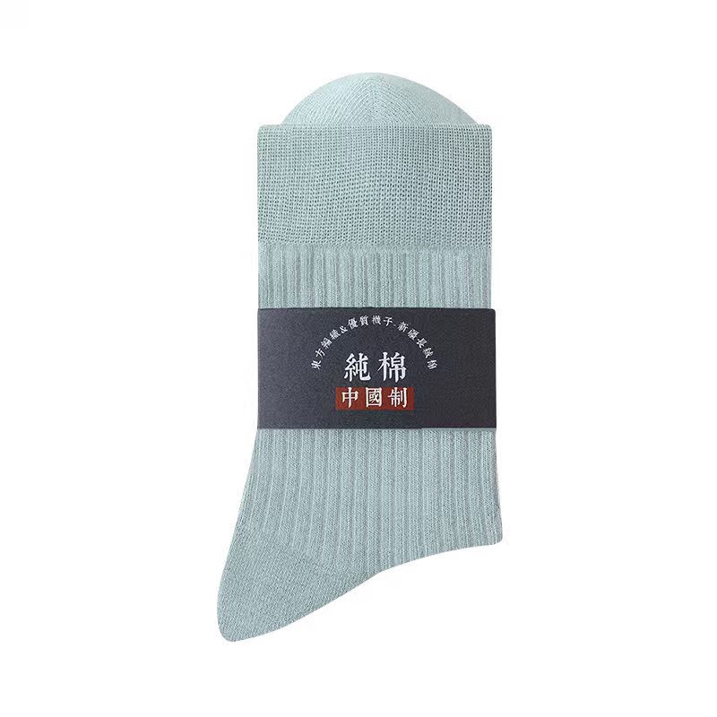 棉次元袜子男士秋冬季长筒袜纯棉吸汗防臭加长加厚保暖高筒中筒袜