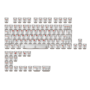 Bythere白泽键帽雾面键帽小蜜蜂75键瓦wooting游戏CS电竞透明键帽