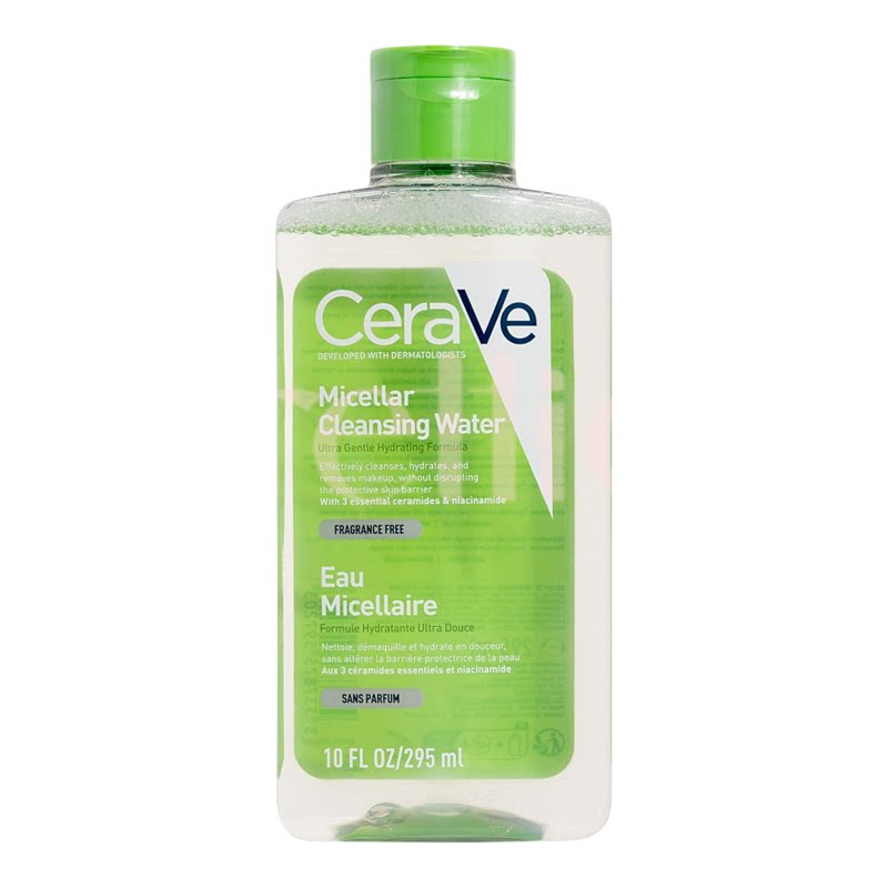 CeraVe 低敏卸妆水295ml面部温和洁面无刺激深层清洁温和舒缓净肤
