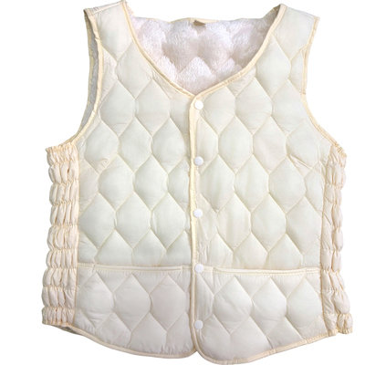 羊羔绒羽绒棉加绒保暖马甲