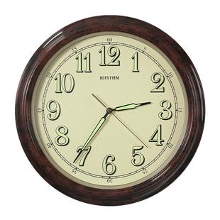 RHYTHM日本丽声静音客厅挂钟表家用2026新款轻奢简约时尚创意时钟