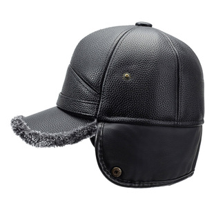 中老年男士帽子秋冬天老人爸爸雷锋帽保暖护耳防寒老头爷爷鸭舌帽