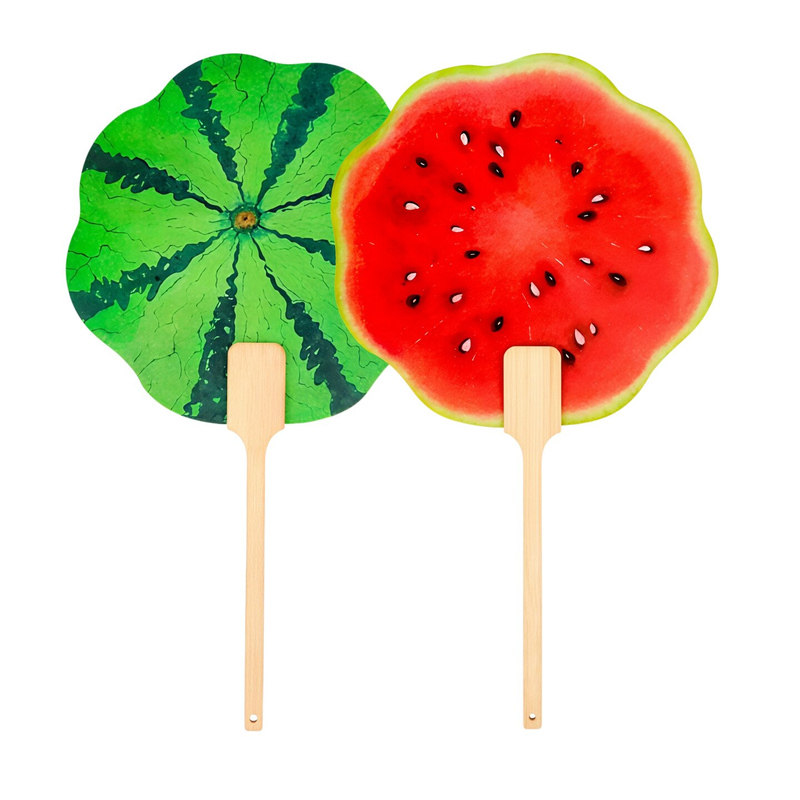 夏日清凉手绘西瓜团扇送闺蜜
