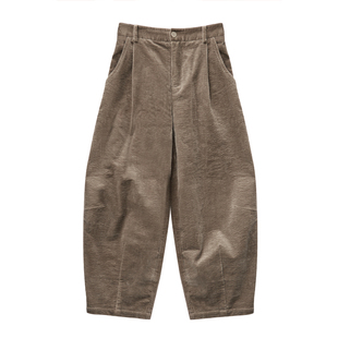 2026春秋条绒萝卜裤女款宽松大版休闲长裤出口转内销新疆棉灯芯绒