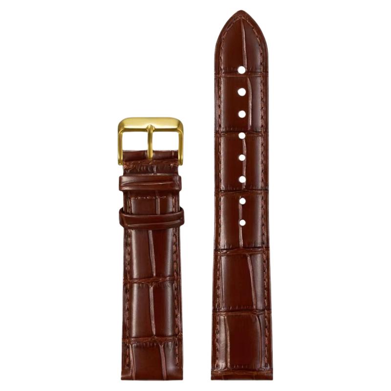 天梭原装真皮表带针扣19mm