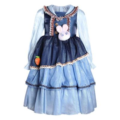 兔子警官女童迪士尼朱迪公主裙