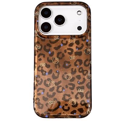 豹纹HelloKitty适用苹果手机壳