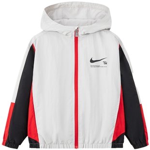 Nike 3brand童装男童夹克儿童防风衣2026秋季新款女童外套运动潮