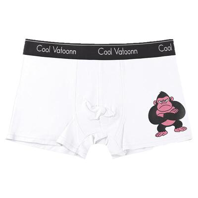 潮流动物印花男士内裤纯棉收腹