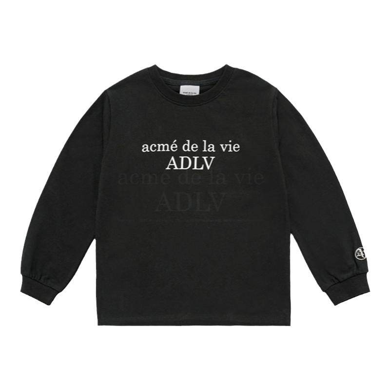 ADLV Kids 韩国潮牌秋季新款大中童简约圆领套头宽松休闲卫衣