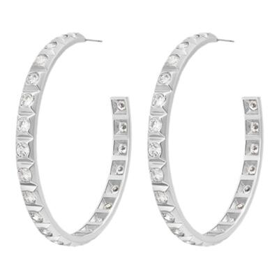 LUVAJ金字塔元素大圆圈开口耳环