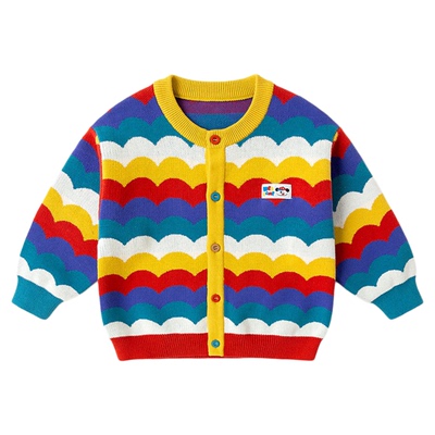 嘟嘟家儿童条纹毛衣秋季纯棉