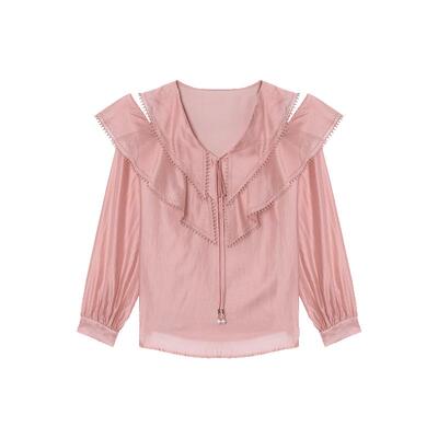 慧兰天丝衬衫2025新款秋复古