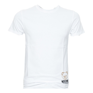 moschino/莫斯奇诺男士潮牌经典小熊短袖T恤 242V1A0703 4406
