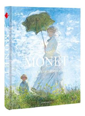 莫奈油画艺术风临摹素描肖像摆件