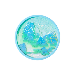 故宫淘宝｜千里江山图流沙杯垫隔热垫茶托博物院文创礼物伴手礼