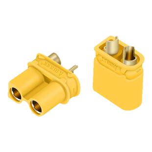 XT30U插头锂电池插头航模香蕉插头全铜镀金焊接公母对接带线