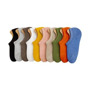 诸暨袜子女士船袜夏季浅口隐形爆款纯棉防滑不掉跟夏天薄款短袜女