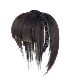 假刘海女自然前额发箍一体真发遮白发蓬松增发隐形无痕头顶假发片