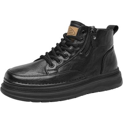 HLA/海澜之家男鞋新款秋季经典时尚高帮工装鞋百搭高街耐磨户外