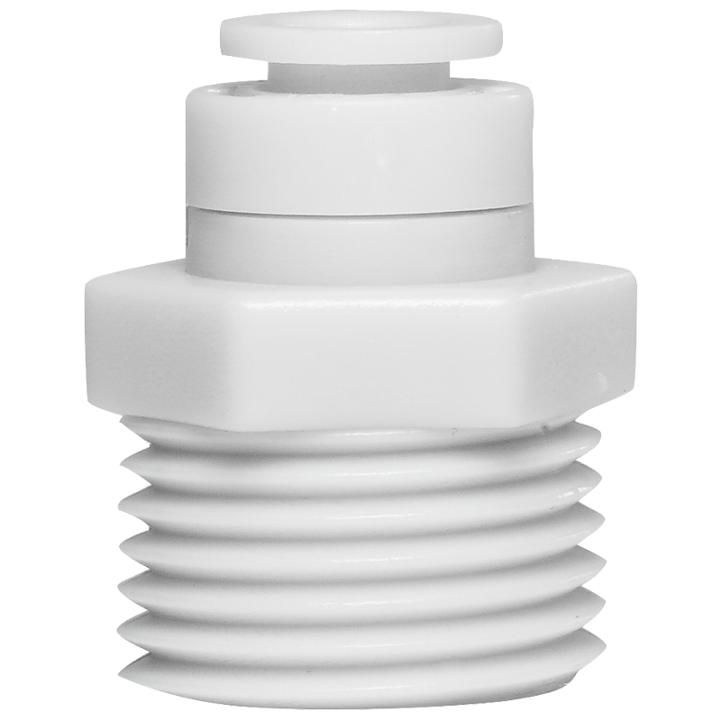 4分外牙转2分直通净水器纯水接头PE软管快插头直饮水机过滤器配件