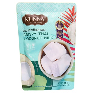 泰国KUNNA康纳冻干奶块椰子咖啡芒果奶茶25g奶块休闲零食原装进口