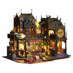 东方诚品DIY霍洛魔城小屋玩具模型手工积木拼装小屋玩具新年礼物
