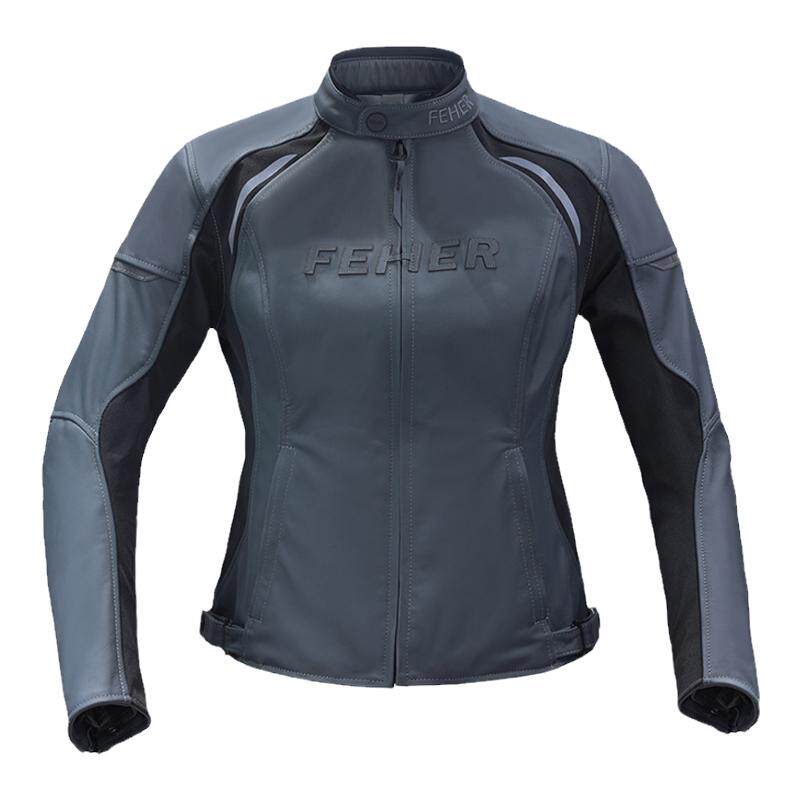 FEHER摩托车女款机车服皮衣休闲夹克骑行服复古牛皮防摔四季保暖