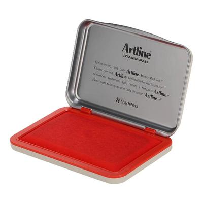 日本Shachihata旗牌Artline雅丽通用型水性财务银行办公印台印泥红色中号蓝色EHJ-2/EHJ-1官方旗舰店