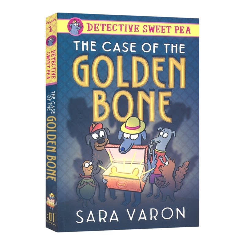 【自营】Detective Sweet Pea The Case of the Golden Bone 甜豌豆侦探 金骨案 全彩漫画 图像小说 英文原版进口儿童图书