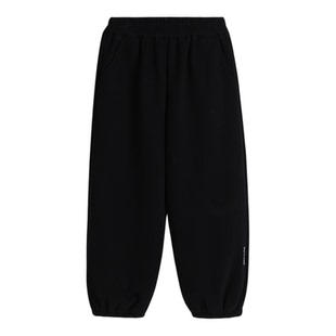 布丁哈鲁冬装男童裤子2024秋冬季新款儿童卫裤加绒加厚运动裤