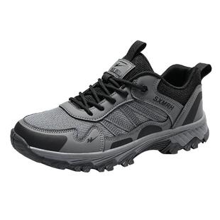 双星男鞋春秋款户外运动休闲跑步鞋男款软底轻便旅游徒步登山潮鞋