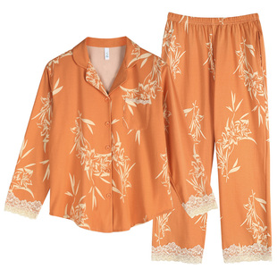 轩靓2026新款睡衣女春秋款纯棉长袖休闲时尚高级感大码家居服套装