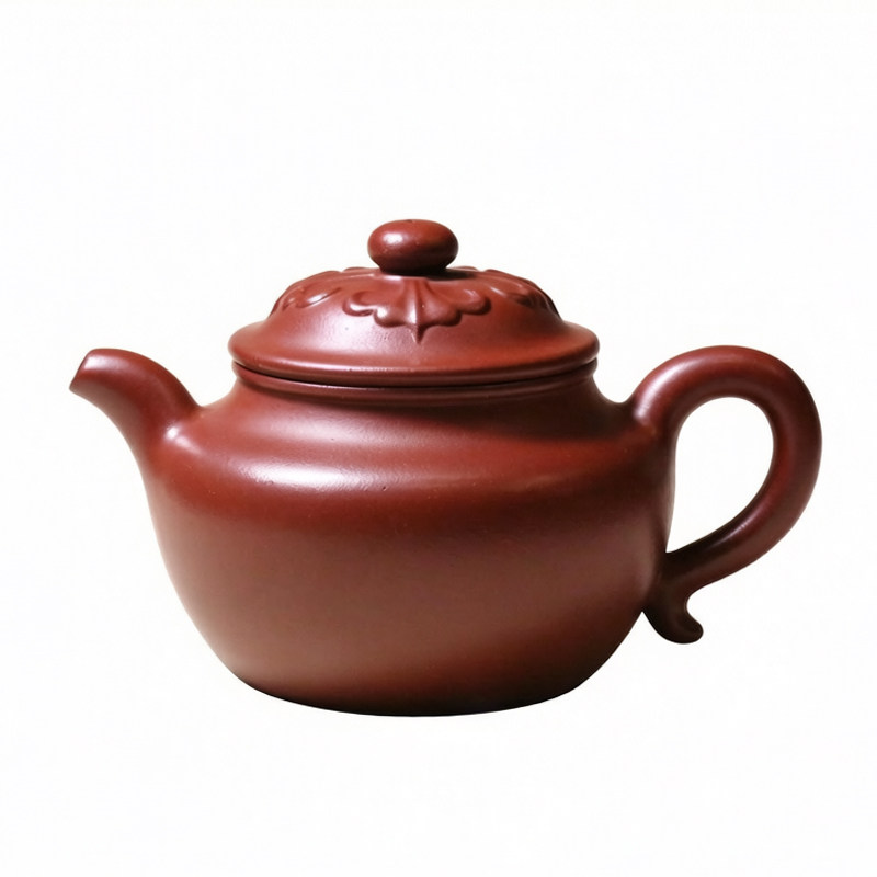 宜兴紫砂壶纯全手工功夫茶具原矿红皮龙茶壶家用泡茶精品莲子如意