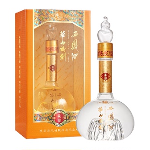 西凤酒华山论剑柔雅凤香型52度白酒纯粮食酒高档宴请送礼盒装白酒