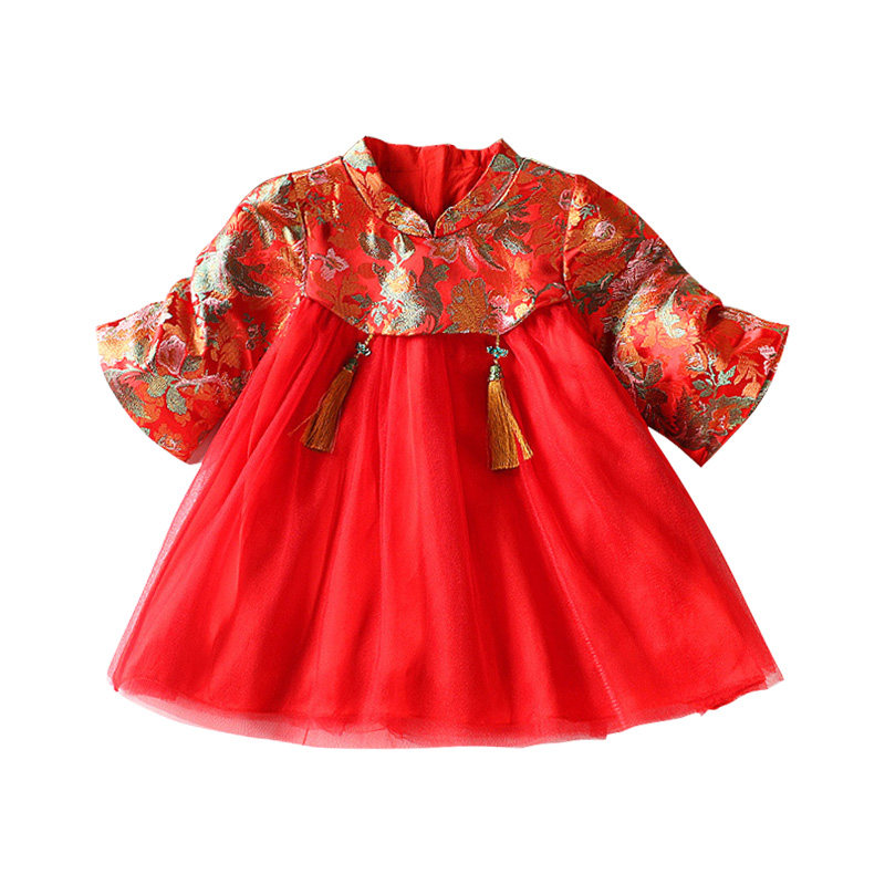 女宝宝连衣裙汉服中国风唐装