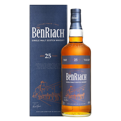 【指南针】本利亚克25年单一麦芽苏格兰斯佩塞威士忌进口BENRIACH