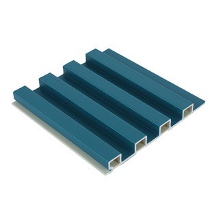 竹木纤维格栅板pvc生态木长城板凹凸形墙裙护墙板背景墙阳台吊顶