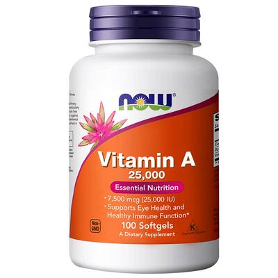 直营NOW诺奥维生素软胶囊25000iu
