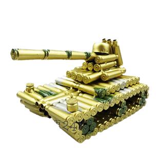 金属工艺品子弹壳坦克模型装甲车模大炮创意装饰品家居军事小摆件