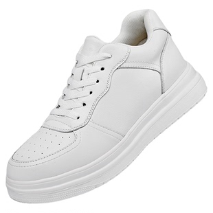 【雷军同款】隐形增高小白鞋男鞋内增高休闲真皮板鞋高端百搭潮鞋